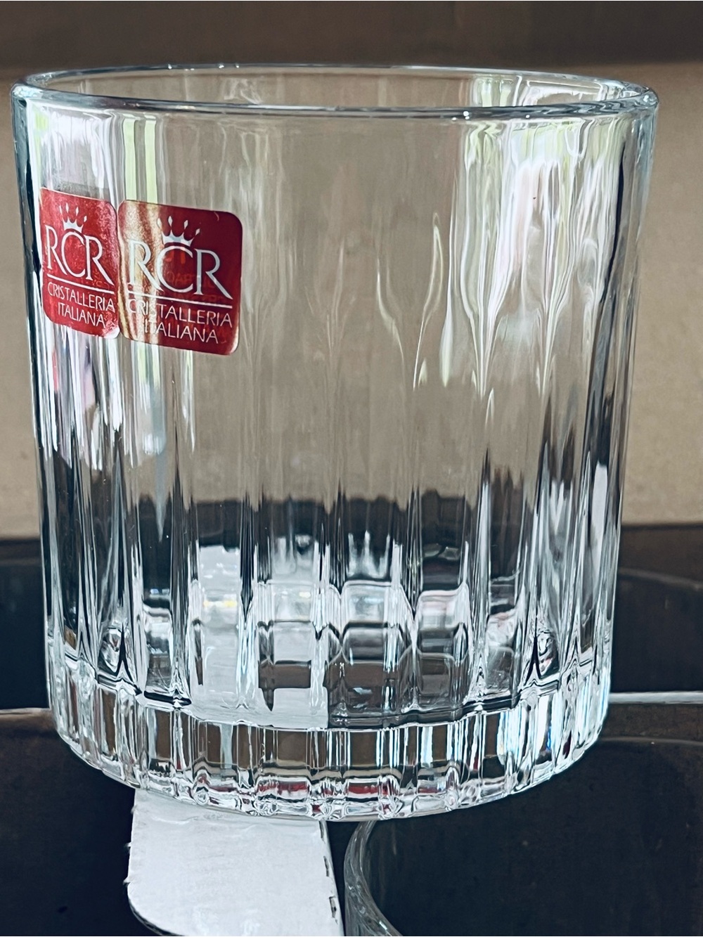 NEW RCR Cristalleria Italiana Timeless Double Old Fashioned Glasses 6-Set, 12oz